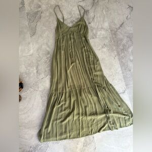 NWOT Old Navy Sage Green Gathered Dress